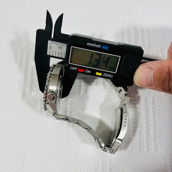 Men's Blue and Silver Watch - Picture 11 of 12